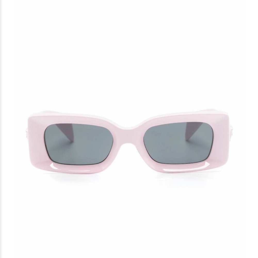 Pink Rectangular Sunglasses - image 2